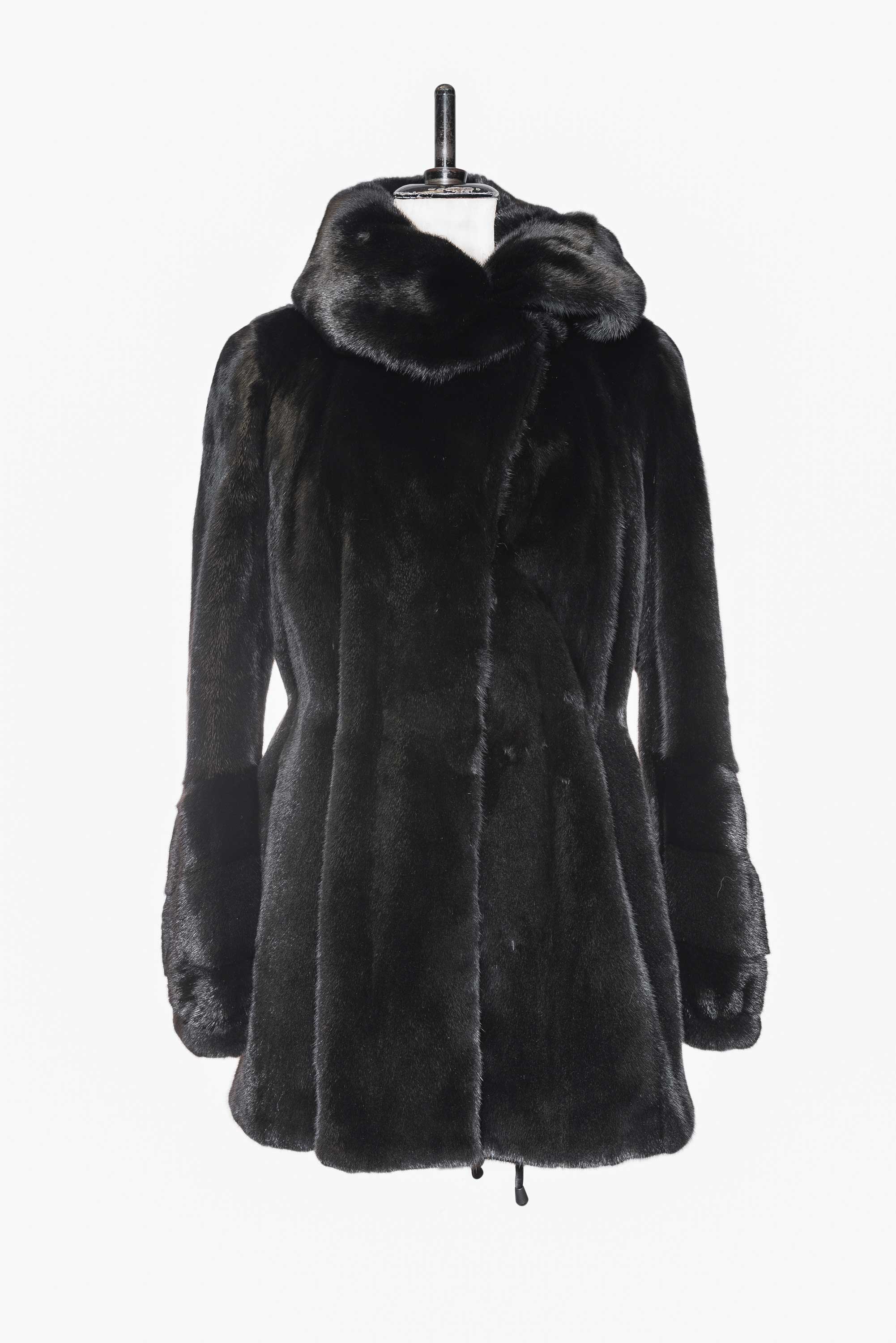 sheared fur coat
